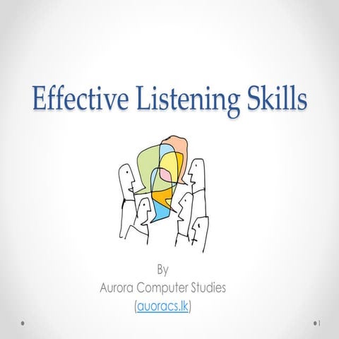 Effective Listning Skills