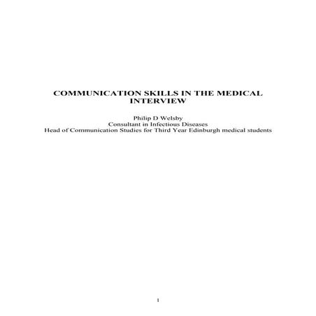 Communication skills