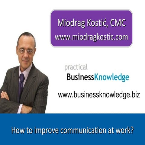 How to improve communication at work training course workshop Serbia