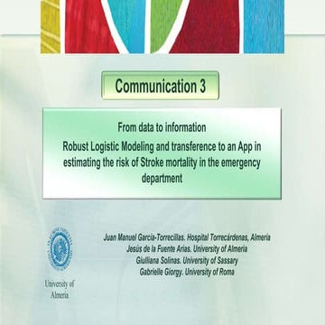 Robust Logistic Modeling and transference to an App in estimating the risk of Stroke mortality in the emergency department