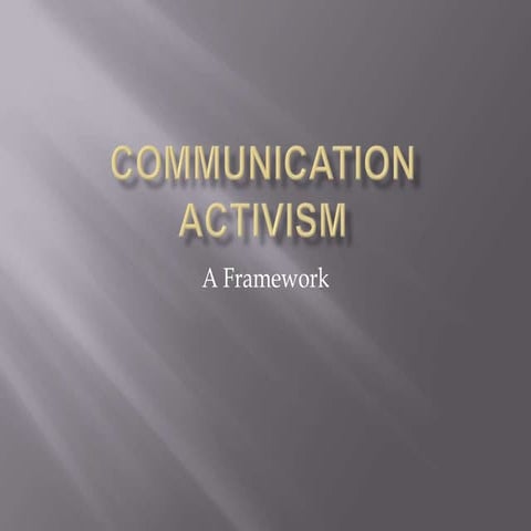 Communication activism virtual revolution