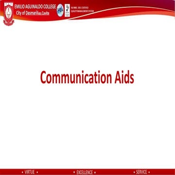 Communication aids