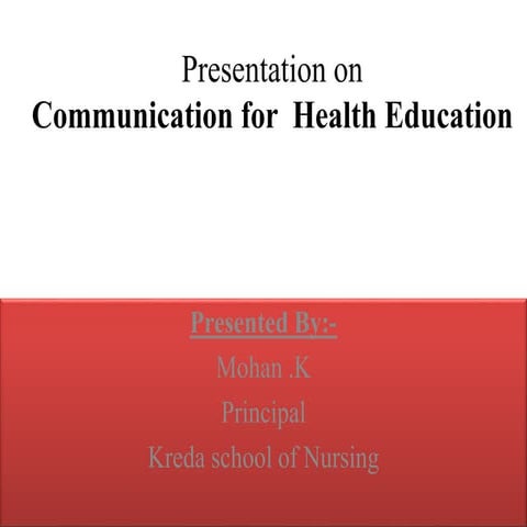 Communication  and health education.pptx