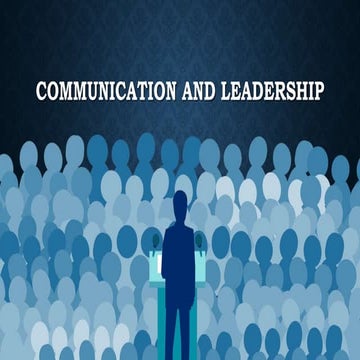 Communication and leadership By Mr. Ranjeet H. Bhosale