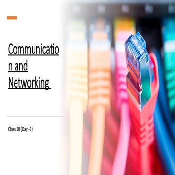 Foundation of Communication and Networking