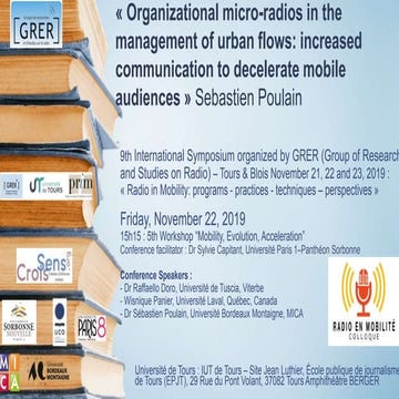 Organizational micro-radios in the management of urban flows