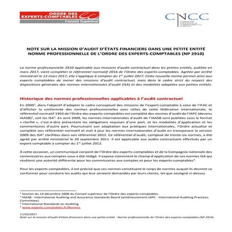 Communication csoec cncc-auditpe_np2910 | PDF