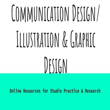 Communication design, Illustration & graphic design Databases