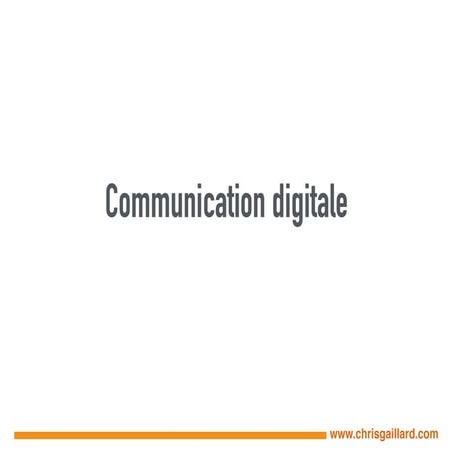Communication digitale