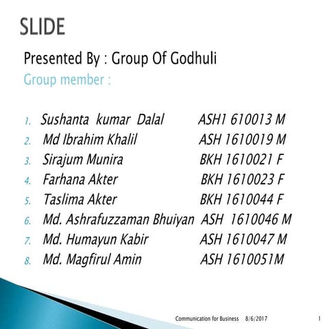 Communication for business