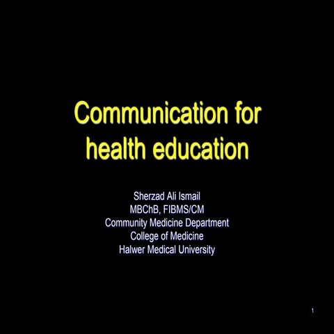Communication for health_education_2010