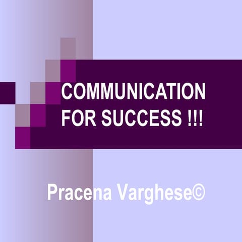 Communication for success