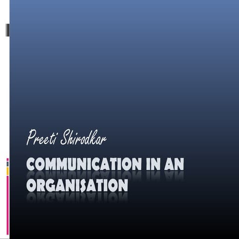 Communication in an_organisation