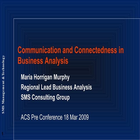 Communication In Business Analsyis V3