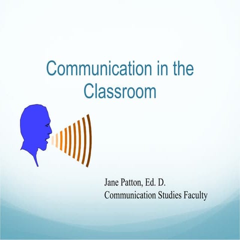 Communication in classroom