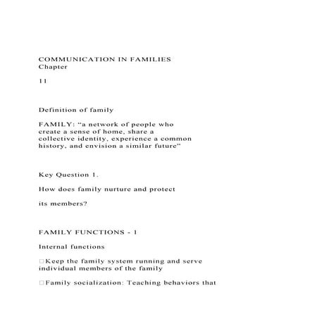 COMMUNICATION PATTERNS WITHIN THE FAMILIES | PDF
