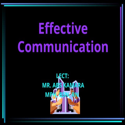 COMMUNICATION IN HEALTH CARE SETTINGS.ppt