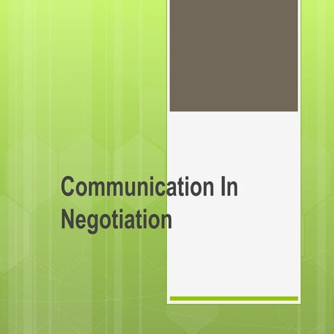 Communication in negotiation process.ppt
