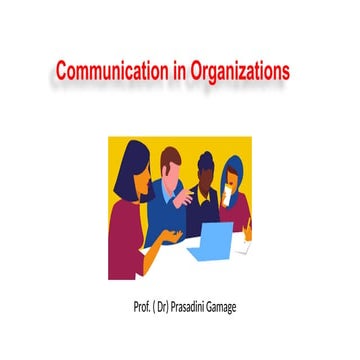 Communication in Organizations in Sri Lanka