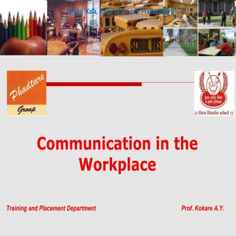 Communication in the workplace final