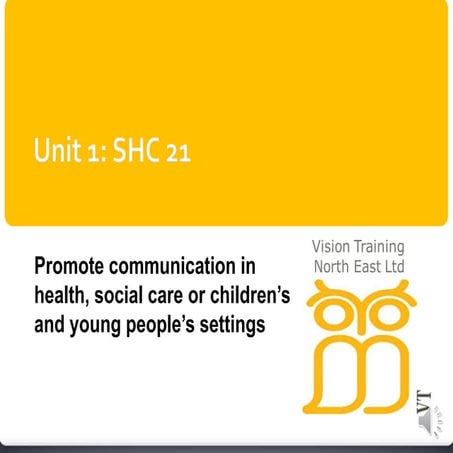 Communication level 2 presentation