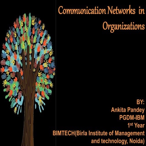 Communication networks in an organization | PPT