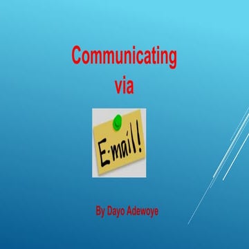 Communicating via Email