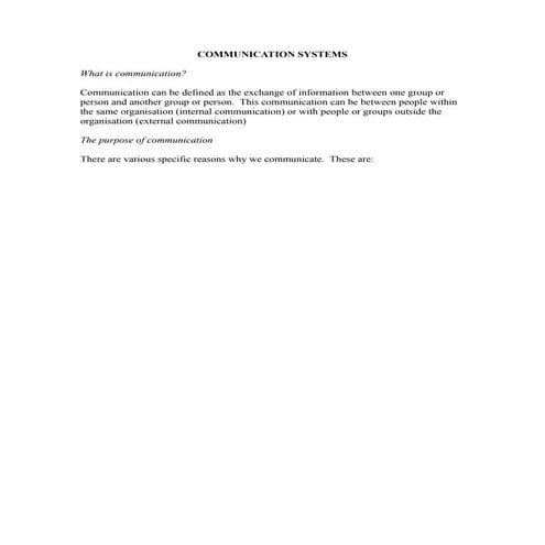 Workplace Communication Generic | PDF