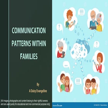 COMMUNICATION PATTERNS WITHIN THE FAMILIES | PDF | Parenting Children ...