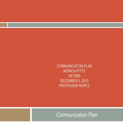 Communication plan