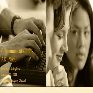 Communication plan