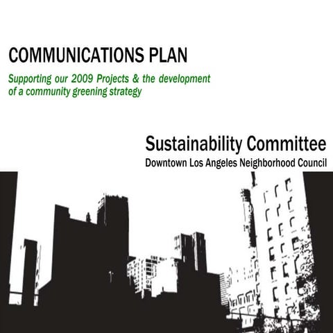 Sustainability Committee Communications & Outreach