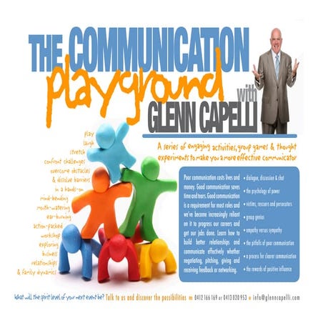 The Communication Playground - Glenn Capelli Speaking