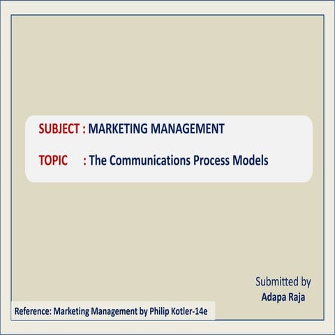 Communication Process Models | PPTX