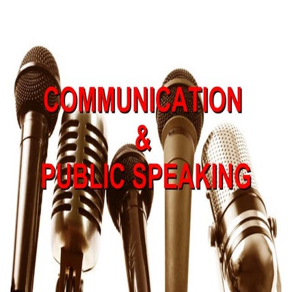 Communication & public speaking
