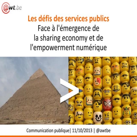 Services publics et désintermédiation