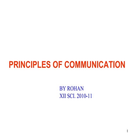 Communications