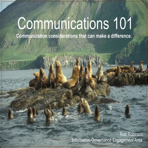 Communications 101
