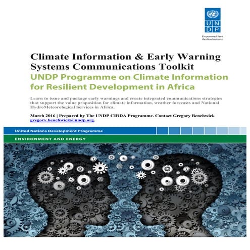 Climate Information and Early Warning Systems Communications Toolkit | PDF