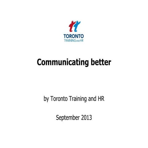 Communication September 2013
