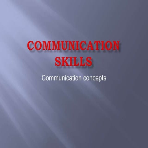 Communication skills