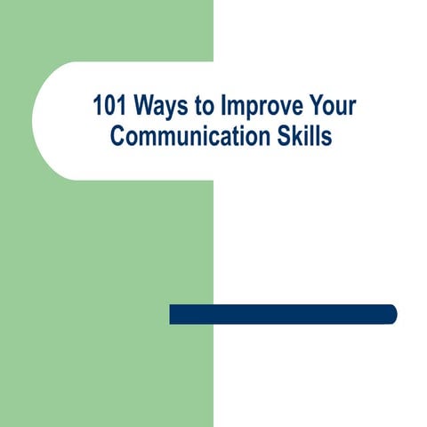Communication Skills