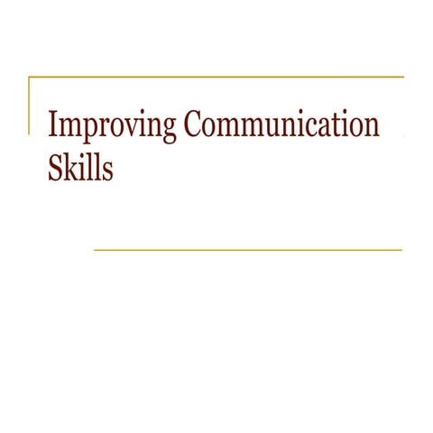 Communication skills