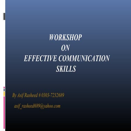 Communication skills