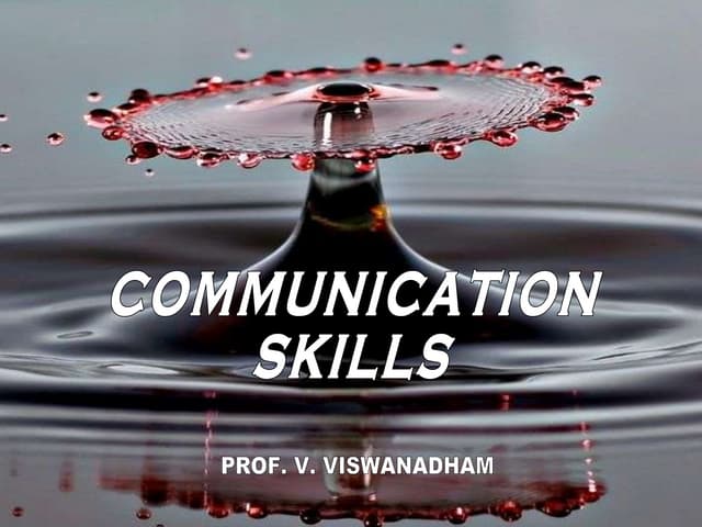 Communication Skills