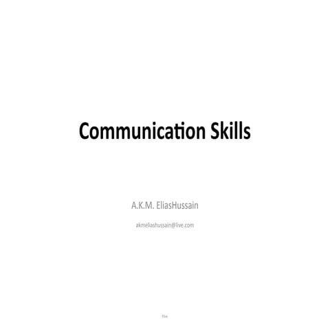 Communication skills