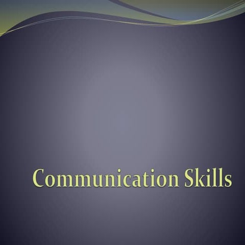 Communication skills