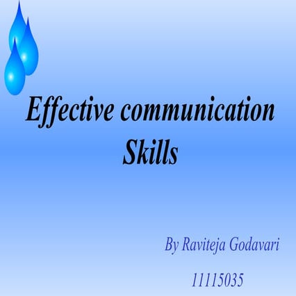 Communication skills
