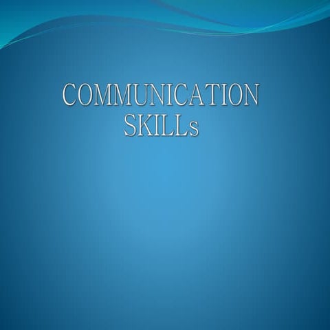 Communication  Skills