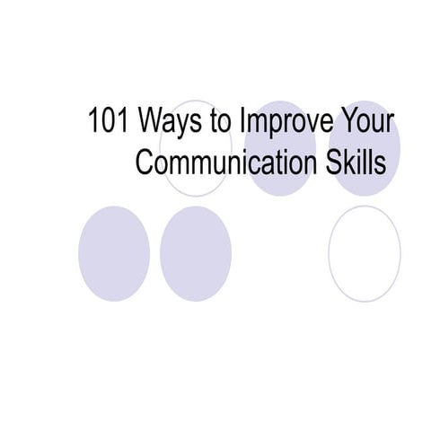 Communication skills